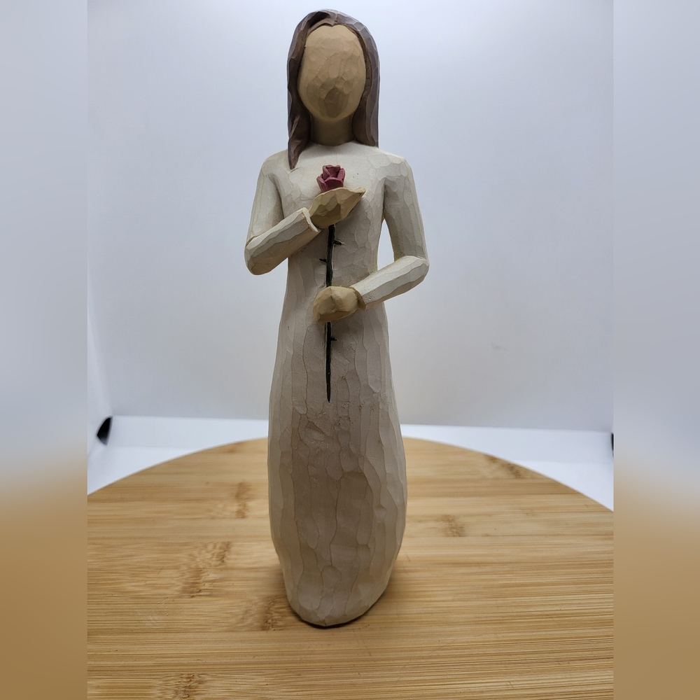 Willow Tree - Love - 2003 - Tall Figurine with Long-stem Rose - No Box